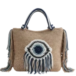 حقيبة كروشيه عين زرقاء